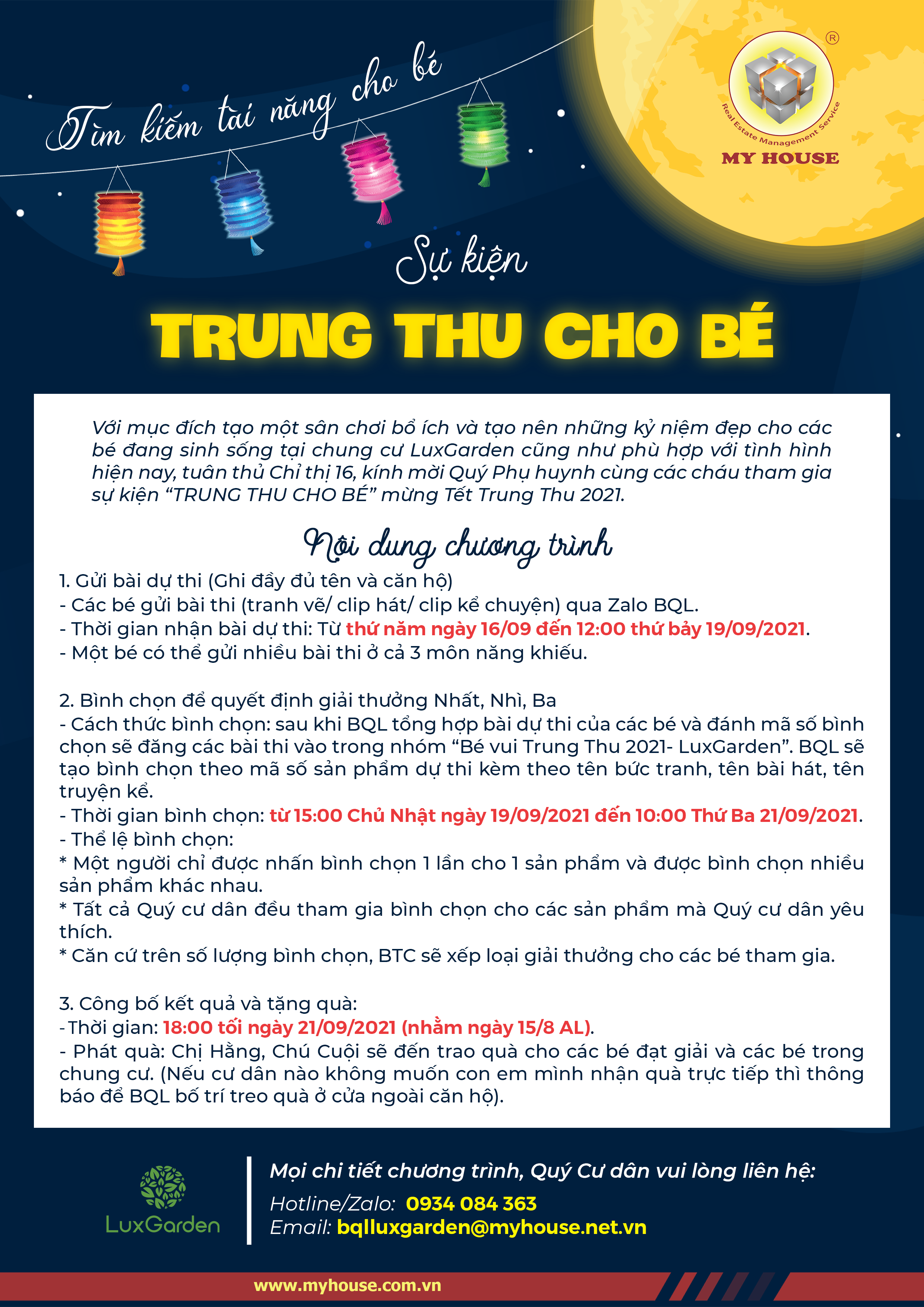 banner su kien trung thu online tai chung cu luxgarden