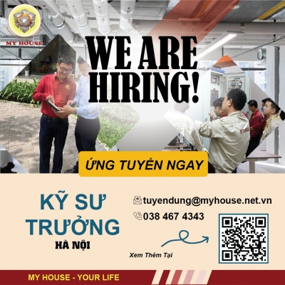 TUYỂN DỤNG KỸ SƯ TRƯỞNG KHU VỰC HÀ NỘI
