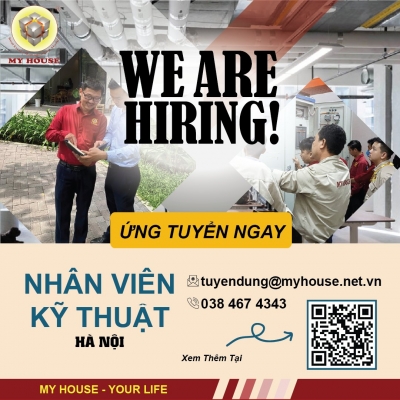 TUYỂN DỤNG NHÂN VIÊN KỸ THUẬT KHU VỰC HÀ NỘI