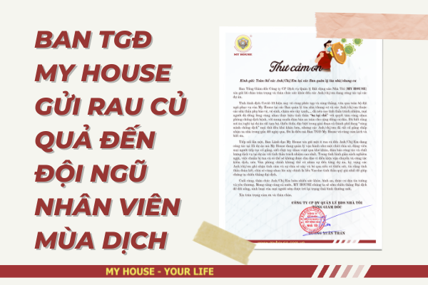BAN TGĐ MY HOUSE GỬI RAU CỦ QUẢ ĐẾN CÁC ANH CHỊ EM NHÂN VIÊN MÙA DỊCH