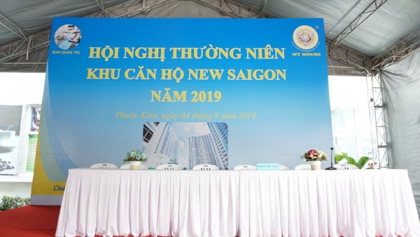 Khu căn hộ cao cấp NEW SAIGON tổ chức Hội nghị Nhà chung tư thường niên 2019