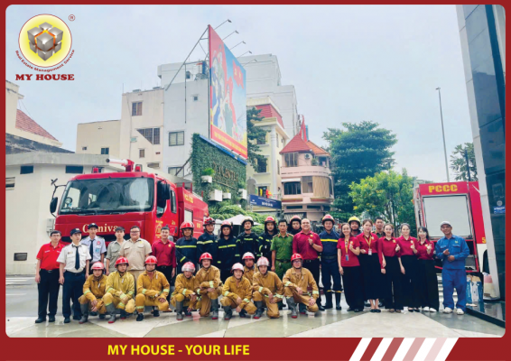 Diễn tập Phòng cháy Chữa cháy tại Sky Center – Chung tay vì an toàn cộng đồng